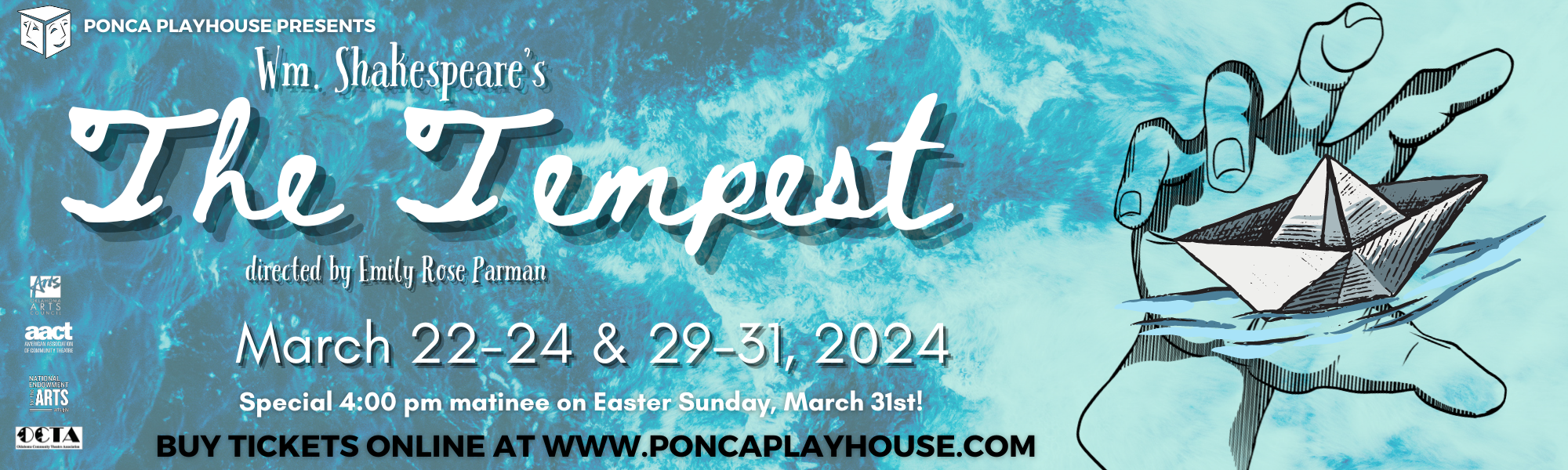 The Tempest Coming Soon to the Ponca Playhouse Stage