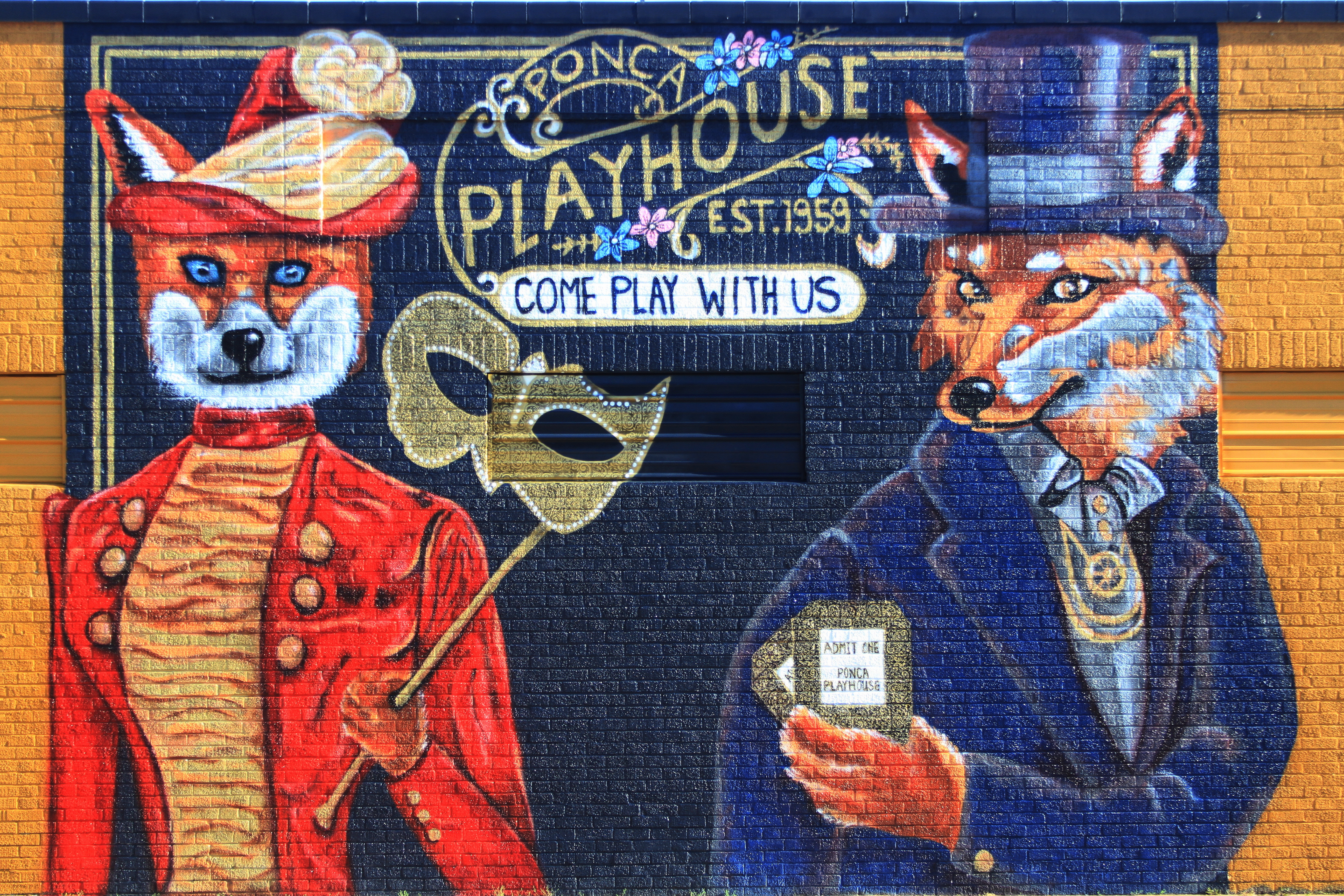 Ponca Playhouse Dedicates a Mural!