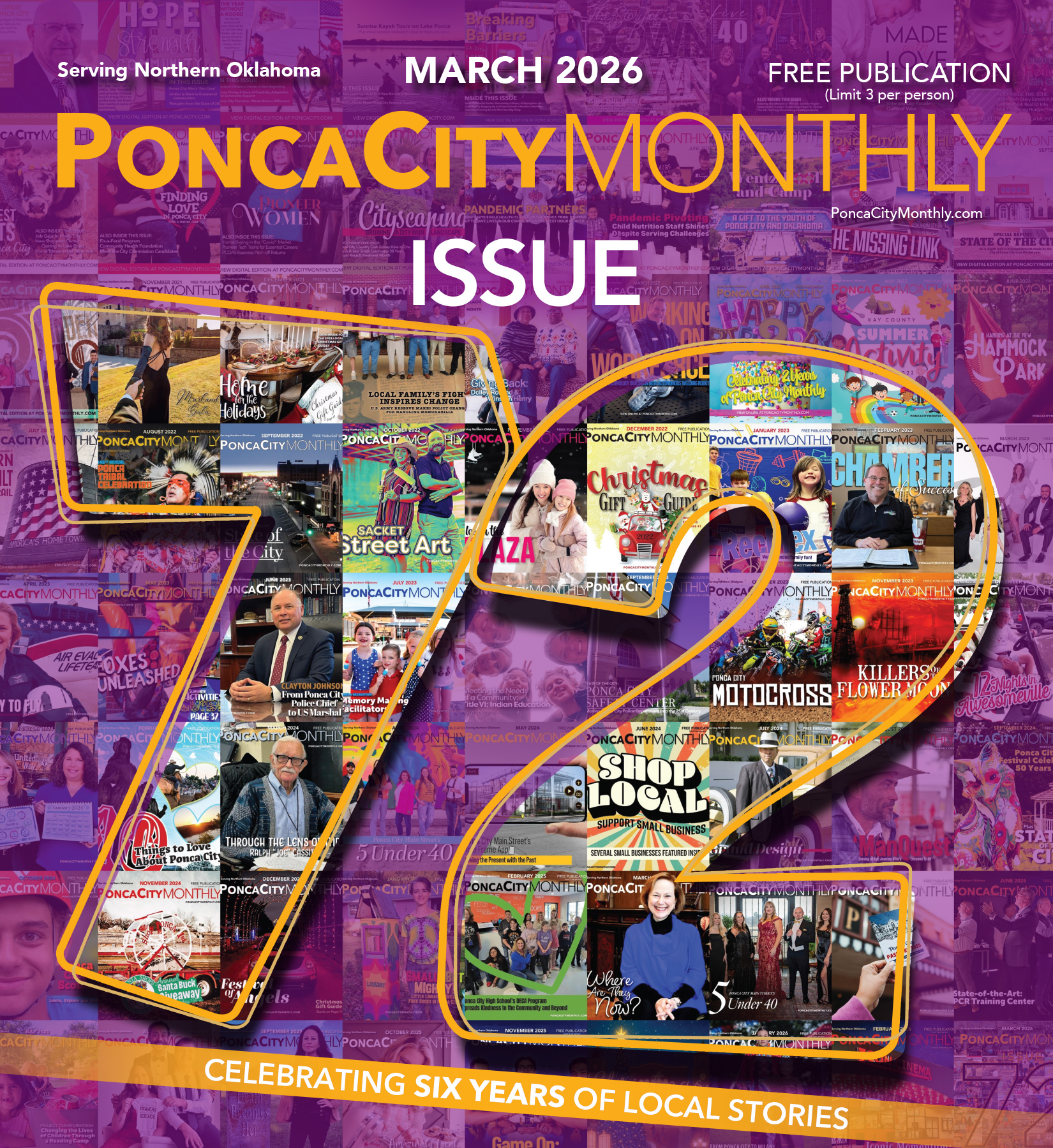 Issue 72: Celebrating Six Years of Local Stories